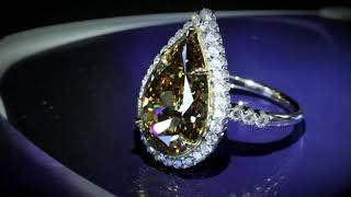 แหวนเพชร Fancy Diamond Ring Pear Diamond 8.39 carat GIA in Venus Diamond