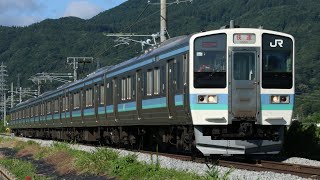 JR211系N602編成 8523M 快速 長野行き JR篠ノ井線 稲荷山～篠ノ井 区間