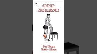 Chair challenge full body workout 🏋️‍♀️ #viral #shorts #foryou #trending