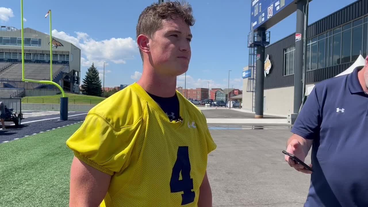 Montana State QB Tommy Mellott On Day 1 Of Fall Camp 2022 - YouTube