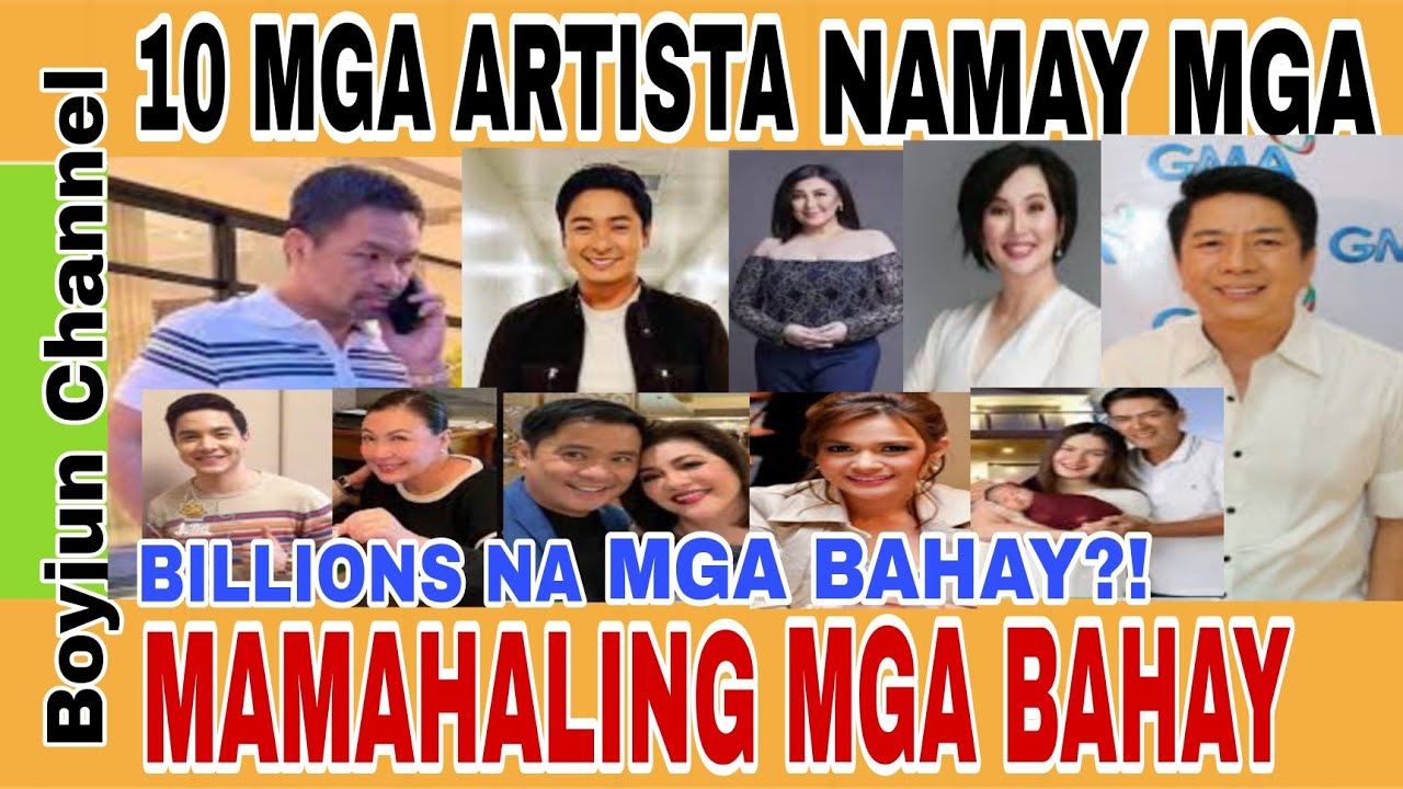 SAMPUNG MGA MAGAGANDANG BAHAY NG MGA ARTISTA - YouTube