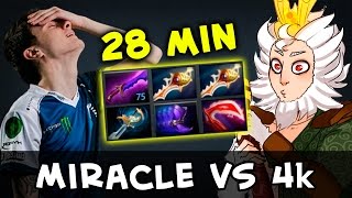 Miracle vs 4k — double Rapier on 28 min