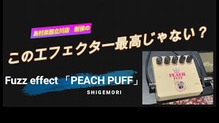 島村楽器立川店　新保の「このエフェクター最高じゃない？」SHIGEMORI　PEACH　PUFF編