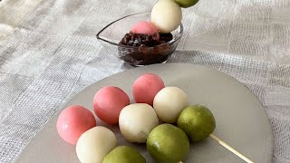 Hanami dango dumplings / 三色団子