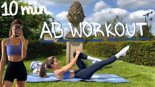 10MIN everyday pilates ab workout // flat stomach& slim waist // no equipment