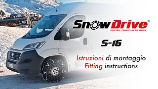 SnowDrive | S-16 | guida all’installazione delle catene da neve