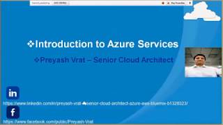 Session 3 - Introduction to Azure Services