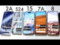 Nothing Phone 2a Vs iPhone 15 Vs Samsung Galaxy S24 Vs Pixel 7A Vs Pixel 8 Battery Comparison