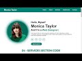 Fully Responsive Personal Portfolio Website using HTML CSS and JavaScript | Services Section