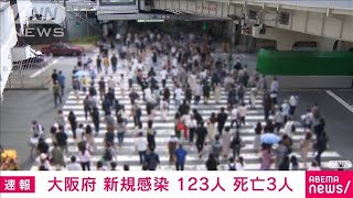 大阪府で新たに123人感染　4日連続100人超　3人死亡(2021年7月2日)