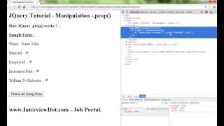 JQUERY PROP METHOD DEMO