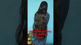 Oily long hair, watch long hair hairstyle videos here #Vlogwithmani #shorts