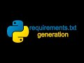 VS Code ● Python ▶ Generating requirements.txt file