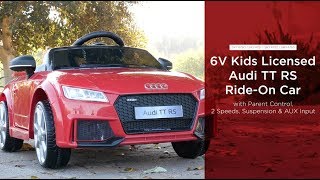 SKY4750 6V Kids Licensed Audi TT RS Ride-On Car
