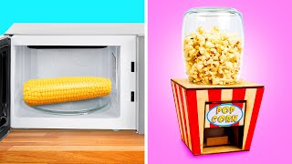 POPCORN Hacks And Crafts || DIY Mini Popcorn Machine And Chocolate Popcorn Recipe