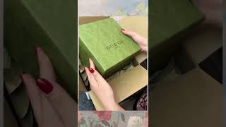 As Luxury Unfolds: The Gucci Gift Box Unboxing Experience  #luxurybag#gucci #unboxing #germany