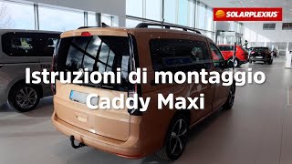 Come oscurare i vetri senza pellicola? Con Solarplexius! Qui l'installazione sulla VW Caddy Maxi