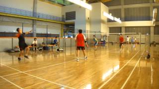 20130828孚瑪FUMA Badminton 大安MD北極熊+宗華VS朝基+永祥