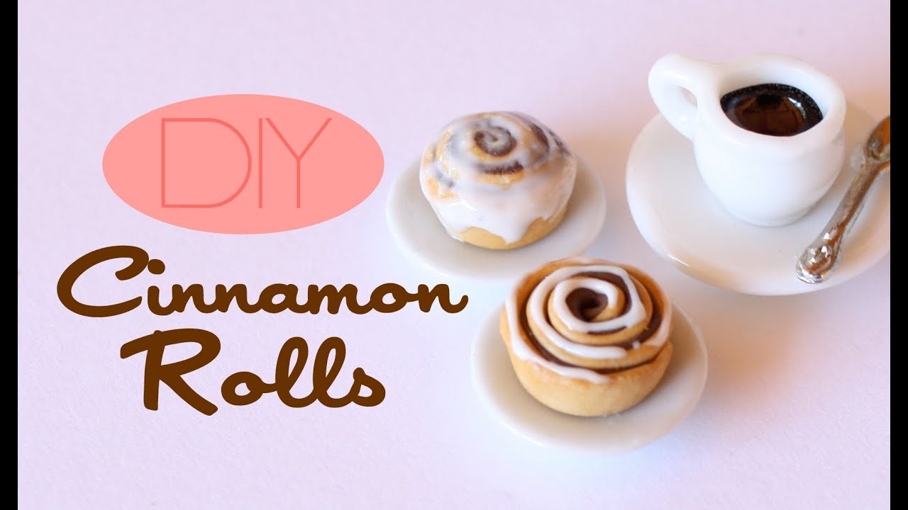 Cinnamon Rolls Polymer Clay Pastry Tutorial Youtube