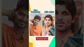 Vijay Thalapathy vs allu arjun life journey ❤️ #shorts #ytshorts #viral #vijay #alluarjun