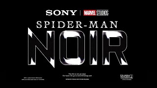 BREAKING! SPIDER-MAN NOIR  ANNOUNCEMENT - Sony Amazon w/ Nicolas Cage!