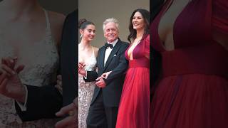 Catherine Zeta Jones, Michael Douglas \u0026 Carys Douglas at the 76th Cannes Film Festival. #cannes