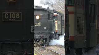 家山駅を逆機で発車！　#sl #C10 #train #大井川鉄道 #鉄道動画 #家山駅