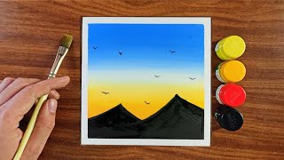 Easy Watercolor painting for beginners | Poster colour painting