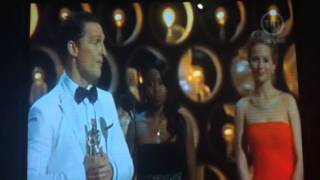 Matthew McConaughey agradece a Dios al recibir su Oscar