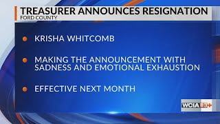 Outgoing Ford Co. Treasurer announces resignation, will not serve remainder of term