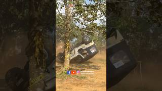 ഒന്നല്ല മൂന്ന് തവണ 🙆 ഇത് വല്ലത്തൊരു മറിയൽ | Winter Challenge Offroad 2024 Wayanad #offroad #shorts