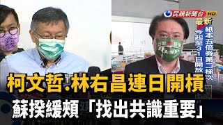 柯文哲.林右昌連日開槓 蘇揆緩頰「找出共識重要」－民視新聞