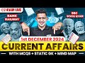 1-2 DECEMBER 2024 | DAILY CURRENT AFFAIRS | SSC, SBI PO, SBI CLERK, SBI PO | KUSH SIR | YES OFFICER