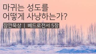 [잠깐묵상] 베드로전서 5장 | 마귀는 성도를 어떻게 사냥하는가? | 성경통독 | QT