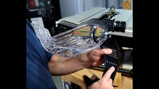 How I Install A Blade Guard with an anti-kickback assembly On A DeWALT DWE7485 Table saw.