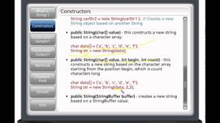 CoreJava Chapter 21 - String Constructors