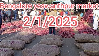 2/1/2025 Bangalore Yeshwantpur market onion price