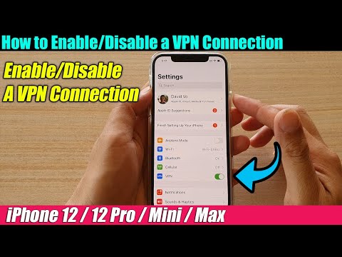 iPhone 12/12 Pro: Enable/disable a VPN connection