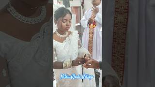 Indian Christian Village Wedding Ceremony || Niteen Weds Nitiya Phalsa Church #wedding #shorts #love