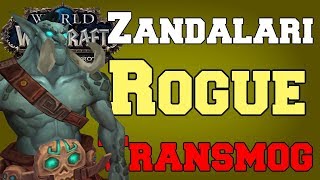 Zandalari Troll Rogue Transmog Tiers 1-21 PvE | Dressing | World of Warcraft Battle for Azeroth