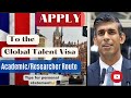 Global Talent: Academic/Researcher Route | Publications | Personal Statements😊