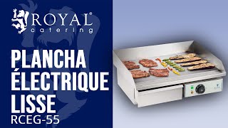 Plancha électrique lisse RCEG-55 | Royal Catering | Présentation de produit