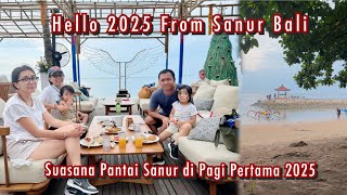 Menikmati Suasana Pantai Sanur di Pagi Pertama 2025 | Griya Santrian Sanur Bali @AyunkanLangkahmu