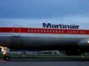 martinair b 767 taxiing at ibiza