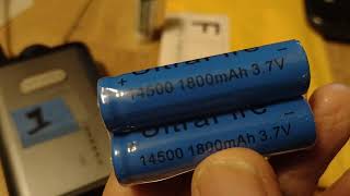 Changing 14500 lithium ion 3.7v batteries on a Vocopro Digital IEM. using BLUE Ultra Fire batteries.