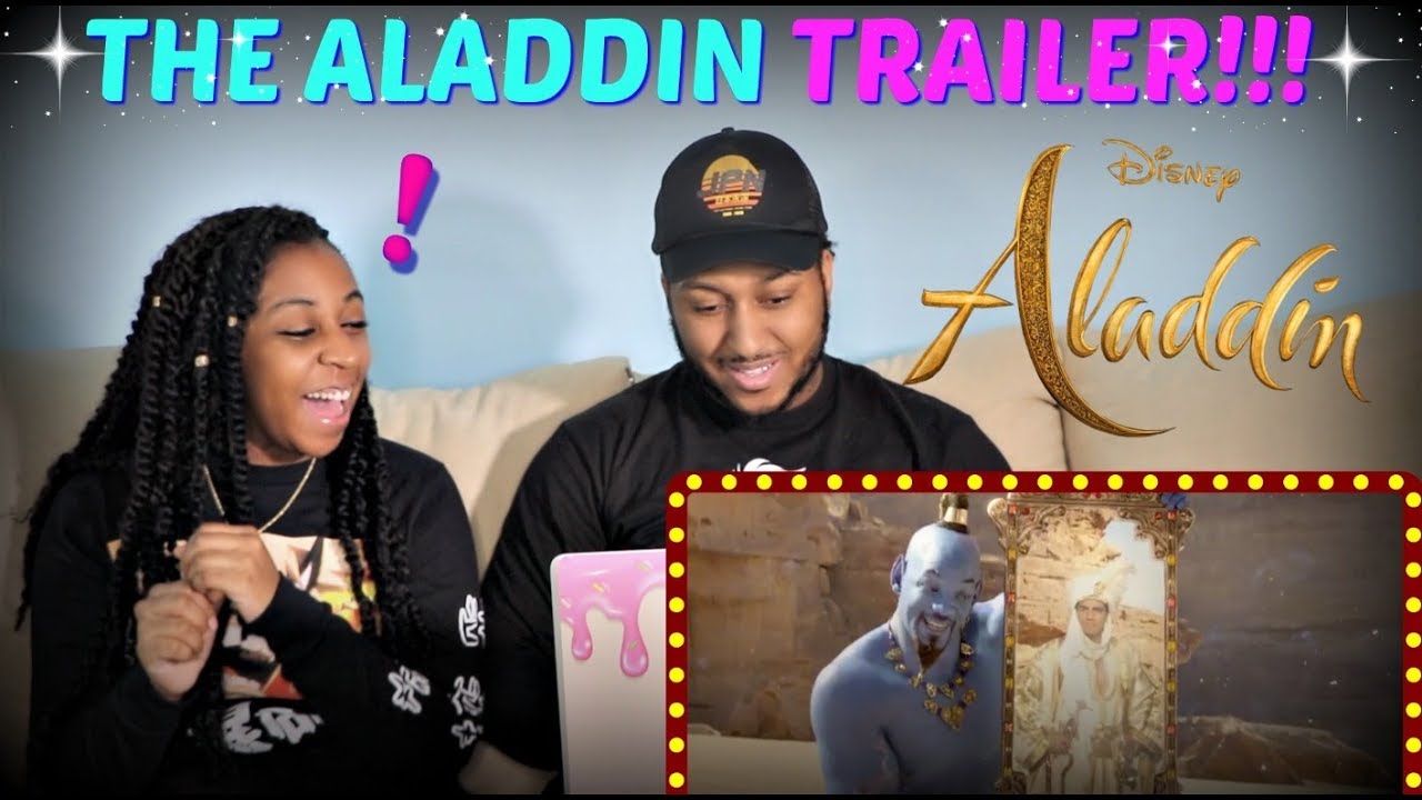 Disney's "Aladdin" Official Trailer REACTION!!! - YouTube