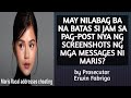 MAY NILABAG BA NA BATAS SI JAM VILLANUEVA SA PAG-POST NYA NG SCREENSHOTS NG MGA MESSAGES NI MARIS?