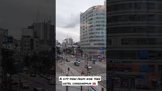 A city view from nine tree hotel dongdaemun. Busy, but still comfy #seoul #seoullife