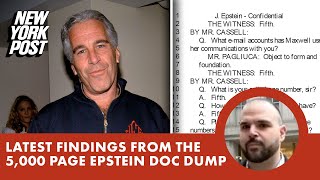 Latest findings from the 5,000 page Jeffrey Epstein court documents release