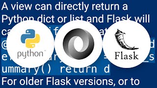 Return JSON response from Flask view